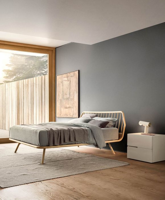 camera da letto minimal stile scandinavo